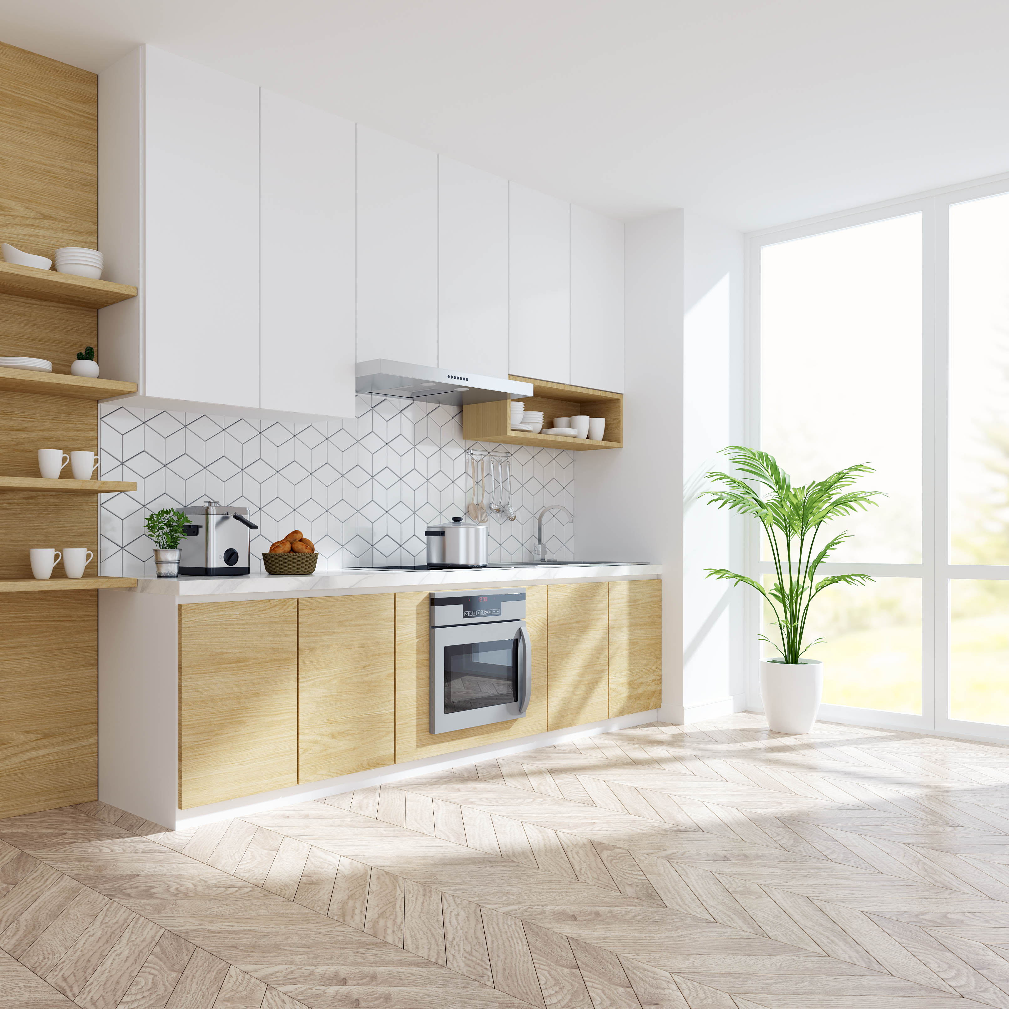 factory low price New Cabinets Cost -
 New Luxury Customized Melamine Quartz Countertop Kitchen Cabinet – Kangton