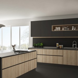 Wholesale Price Melamine Wardrobe - Europe Standard Made In China Modern Customized Kitchen Cabinet Mdf Uv Home Improvement – Kangton