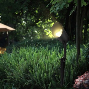 Landscape Lighting Satin Black Cast Spot Light – Spotlight Important Landscape Features and Increase Home Security