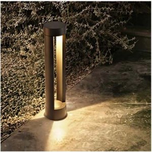 Outdoor Post Light Fixture, LED Column Head Lamp IP55 Waterproof Outdoor Column Lamp Modern Minimalist Post Lamp Lawn Garden Landscape Lamp