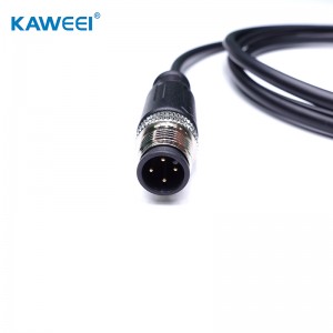 ODM M12 4PIN мъжки IP67 IP68 водоустойчив кабел