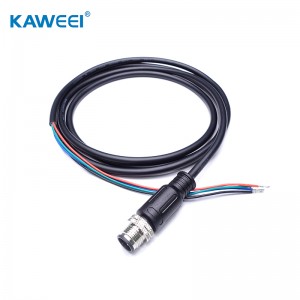 Conjunto de cable impermeable masculino IP67 IP68 del ODM M12 4PIN