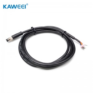 ODM M8 6PIN Male IP68 Déwan kabel anti banyu
