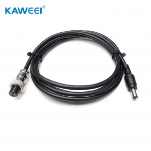 GX12 zuwa DC Custom Cable Cable Assembly