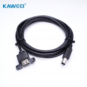 USB B Female kanggo USB Kabel AM kanggo printer