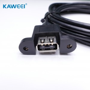 Cable USB B hembra a USB AM para impresora