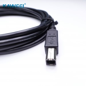 USB B Female to USB AM Cable ສໍາລັບເຄື່ອງພິມ