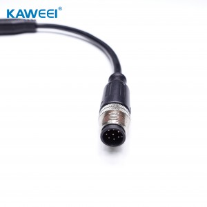 M12 6Pin Male to dual M12 2/4Pin Female Connector Cable Assembly