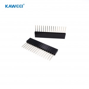 2.54mm pitch 2~40pin female header straight type