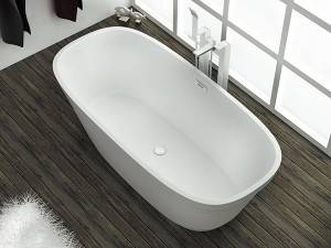 PMMA Modern Stone BathTub Solid Surface Freestanding Bathtub อ่างอาบน้ำหินอ่อนเทียม