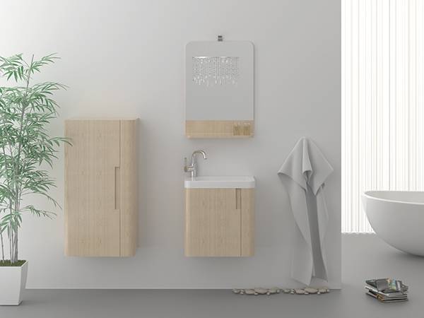 China wholesale Concrete Bathroom Vanity Suppliers - Environmentally Friendly Wall Mounted Washbasin with PlyWood Cabinet Bathroom Vanity  – Kazhongao