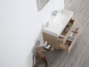 Mueble baño melamina 2 cajones de pared-1701090