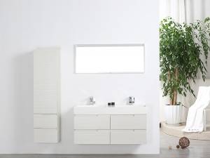 China wholesale Unfinished Bathroom Cabinets Manufacturers - Wall mounted 4 drawers melamine bathroom vanity-1701120  – Kazhongao