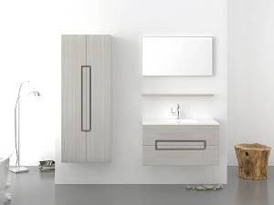 Wall mounted 2 drawers melamine  bathroom vanity-1706090