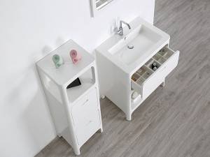 Free standing solid wood bathroom furniture magandang kalidad