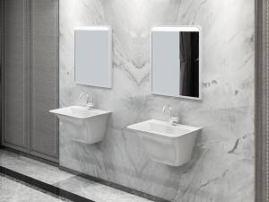 Artificial marble stone wall-hung hand wash basin 600mm