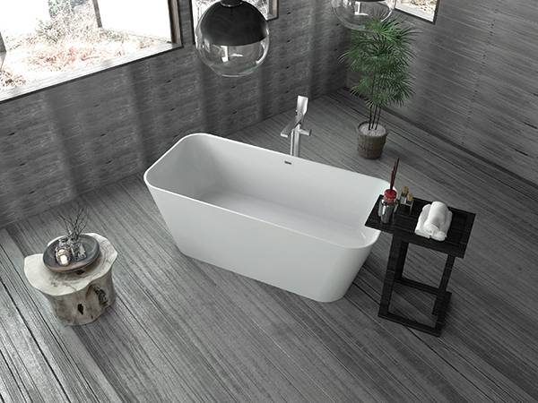 China wholesale Big Soaking Bathtubs Supplier - PMMA  hot selling Stone BathTub  Solid Surface Freestanding Bath tub Artifical marble bath – Kazhongao