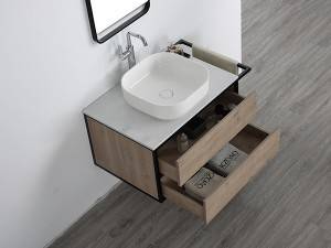 Wall mounted 1drawer melamine bathroom vanity-1920090