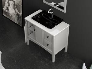 American style floor bathroom cabinet unit antique design