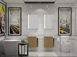 Wall mounted popular design bathroom vanity-2031050