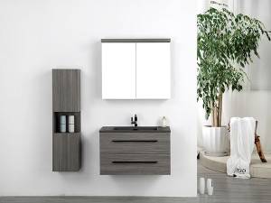 Pie sienas stiprināmas melamīna populāra dizaina vannas istabas mēbeles