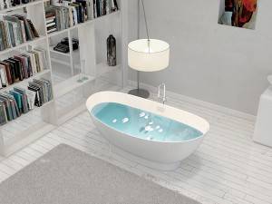 Bathtub batu desain klasik freestanding bathtub acylic bathtub