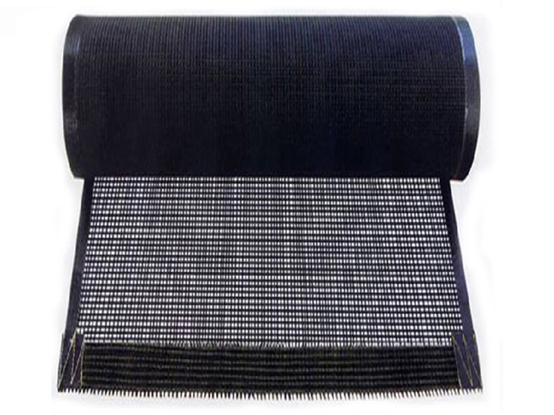 China Ptfe Coated Fiberglass Adhesive Fabric Supplier –  Temperature resist mesh conveyor belt  – KaiCheng detail pictures