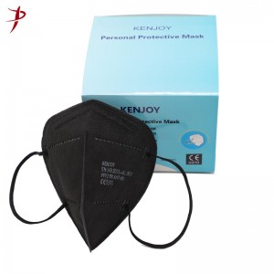 Black Disposable Face Mask KN95 FFP2 Dust Protection Respirator Masks | KENJOY