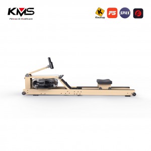 Wood Water Rower with LCD Monitor Water Resistance