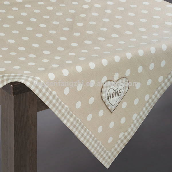 Fancy Tablecloths With Dots Printing