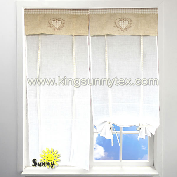 2019 China New Design Headed Muslin Curtains - European Style Curtains With Fancy Designs For Kitchen Living Room – Kingsun