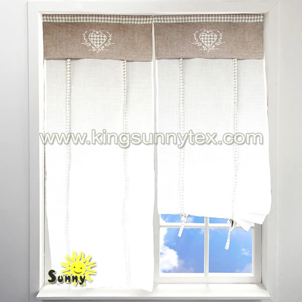 Rapid Delivery for Sheer White Curtains Flame Retardant - Fancy Curtain With Embroidery For Living Room – Kingsun