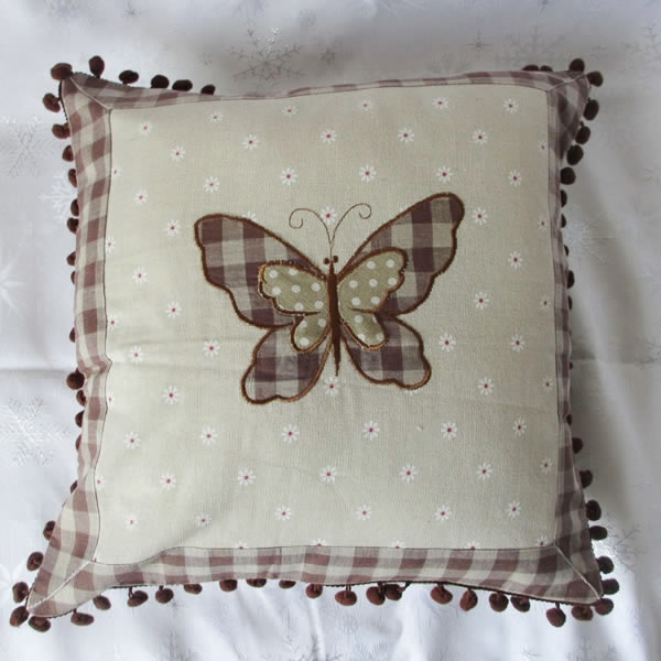 Butterfly Embroidery Cushion For Fashion Home Decor