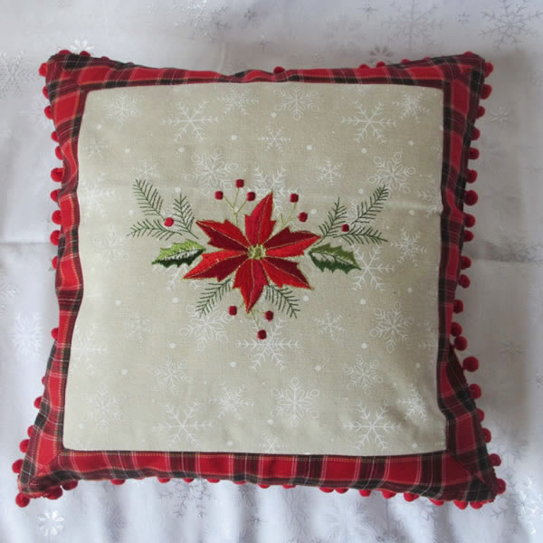 Wholesale Christmas Embroidery Cushion Cover