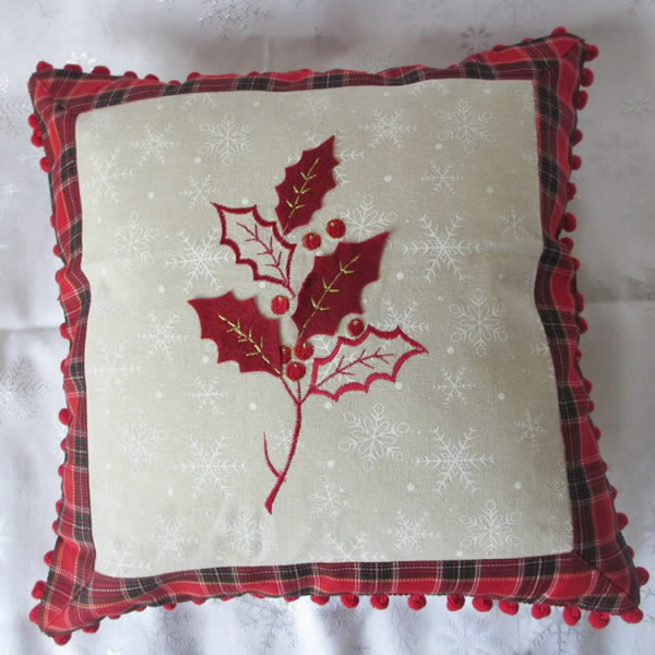 Factory Price Neoprene Cushion - Fancy Embroidery Christmas Cushion – Kingsun