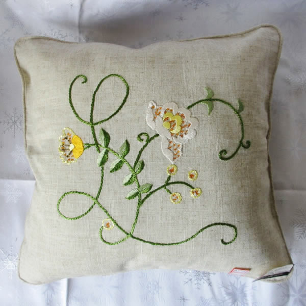 Factory source Pillow Cover White - Handmade Embroidery Cushion Cover – Kingsun