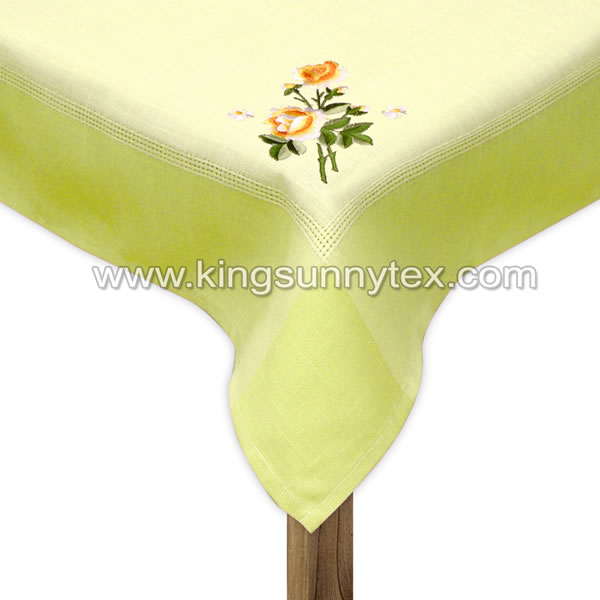 Polyester Tablecloth Flower Designs