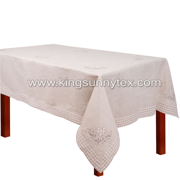 Fancy Linen Burlap Tablecloth