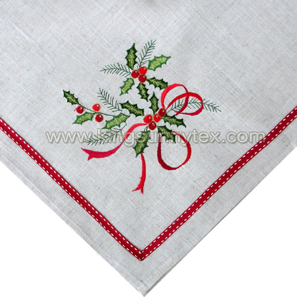 Low MOQ for Pink And White Stripe Table Runners - Christmas Table Decorations Design-5 – Kingsun