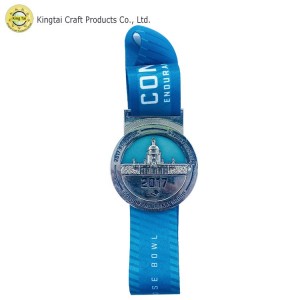 China Order Custom Medals Manufacturers –  3D Golden Half Marathon Medal |KINGTAI  – Kingtai