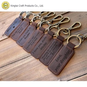 Leather Tag Keychain - China customized |KINGTAI