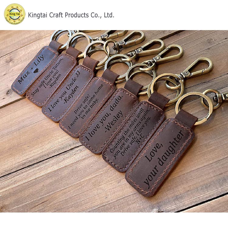 Premium Leather Keychain - Luxury Leather Keyring, Keychain & Enamel Pins  Promotional Products Manufacturer