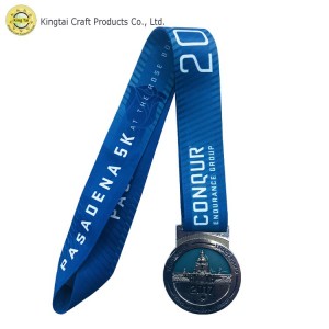 Wholesale Medals Custom Manufacturer –  3D Golden Half Marathon Medal |KINGTAI  – Kingtai