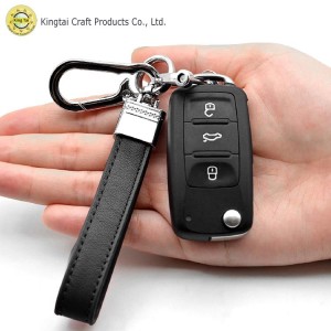 Discount Enamel Keychain Manufacturer Manufacturers –  Leather Car Keychain Detachable  | KINGTAI  – Kingtai