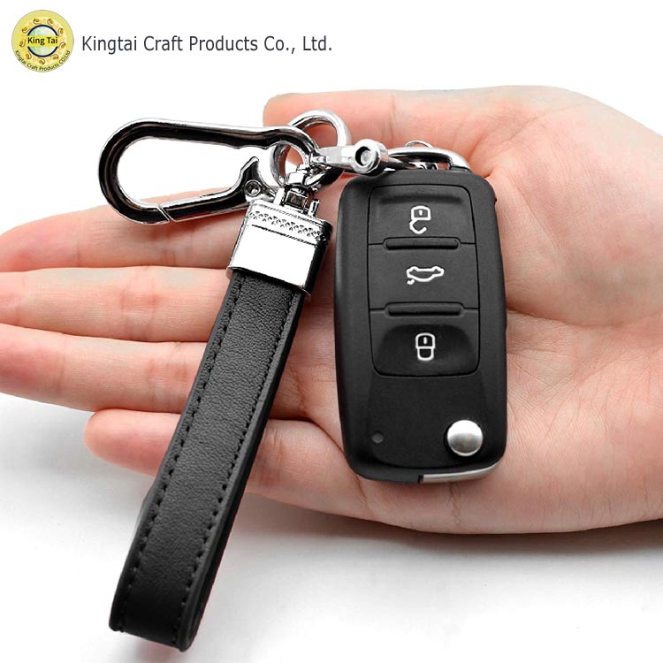 China Custom Made Metal Keychains Manufacturers –  Leather Car Keychain Detachable  | KINGTAI  – Kingtai