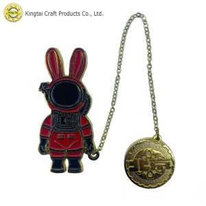 Export Custom Enamel Lapel Pin Manufacturer –  Men’s Lapel Pin with Chain | KINGTAI  – Kingtai