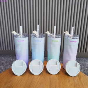 400ml 500ml Bagong Reusable Material Insulate Stainless Steel Coffee Tumbler na may 2 Lid Choice