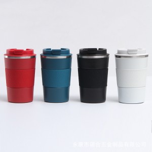 12oz /17oz Leak Proof BPA-Free Stainless Steel Reusable Mug - Vacuum Insulated Portable Thermal Mug