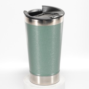 Вакуумна чаша за бира от неръждаема стомана с иновационен дизайн от 500 ml с отварачка