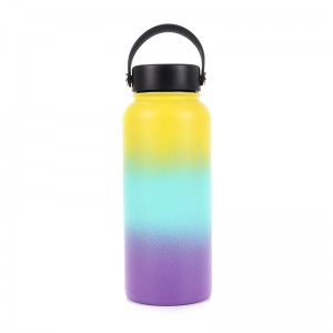 Large thermoware vacuum insulated flask with several capacity and lids